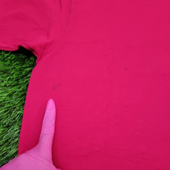 Vintage 1994 Screen-Stars Shirt Womens Medium 19x25 Pink USA - Picture 11 of 13